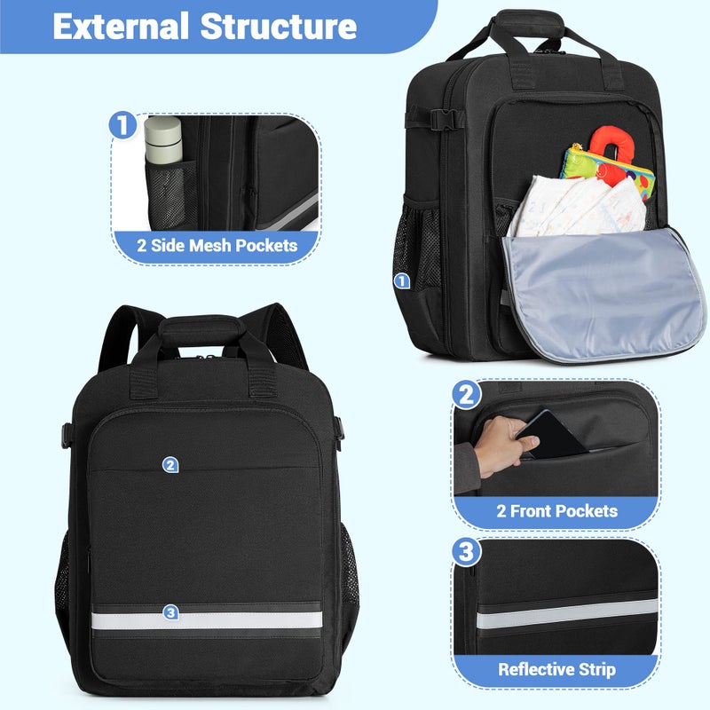HODRANT Stroller Travel Bag Compatible with GB Pockit & Pockit Air Plus, Lightweight Backpack for Airplane Travel Essentials and Gate Check, Bag Only - Image 4